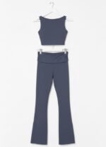 High-Waisted Flared Active Pants with Sculpting Fit – Neutral Beige - 图片 45