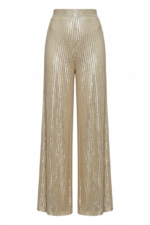 Elegant High-Waist Sequin Wide Leg Pants – Luxury Evening Statement Trousers for Women | subailili - 图片 29