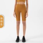 Women’s Ribbed Seamless Crop Top & Biker Shorts Set – High-Waist Sculpting Two-Piece Activewear Outfit - 图片 14