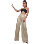 Elegant High-Waist Sequin Wide Leg Pants – Luxury Evening Statement Trousers for Women | subailili - 图片 7