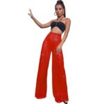 Elegant High-Waist Sequin Wide Leg Pants – Luxury Evening Statement Trousers for Women | subailili - 图片 11