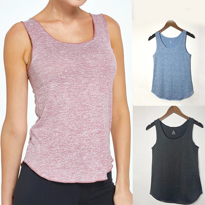 H2f579b4a680a4fbe8bfb0e823802d826H-1 Women’s Sleeveless Performance Workout Tank Top – Breathable Scoop Neck Gym & Yoga Activewear Shirt - 图片 1