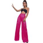 Elegant High-Waist Sequin Wide Leg Pants – Luxury Evening Statement Trousers for Women | subailili - 图片 6