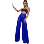Elegant High-Waist Sequin Wide Leg Pants – Luxury Evening Statement Trousers for Women | subailili - 图片 10