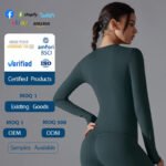 Women’s Long-Sleeve Fitted Top – Soft Stretch Seamless Everyday Shirt - 图片 4
