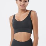 Women’s Ribbed Seamless Crop Top & Biker Shorts Set – High-Waist Sculpting Two-Piece Activewear Outfit - 图片 16