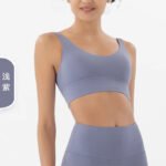 Women’s Ribbed Seamless Crop Top & Biker Shorts Set – High-Waist Sculpting Two-Piece Activewear Outfit - 图片 11
