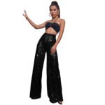 Elegant High-Waist Sequin Wide Leg Pants – Luxury Evening Statement Trousers for Women | subailili - 图片 8