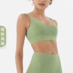 Women’s Ribbed Seamless Crop Top & Biker Shorts Set – High-Waist Sculpting Two-Piece Activewear Outfit - 图片 18