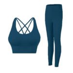 High-Waist Sculpting Activewear Set – Crisscross Sports Bra & Compression Leggings - 图片 16