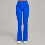 High-Waisted Red Flared Leggings – Sculpting Stretch Bootcut Athleisure Pants - 图片 12