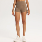 Women’s High-Waist Ruched Booty-Lifting Workout Shorts – Adjustable Drawstring Scrunch Gym & Yoga Shorts - 图片 5