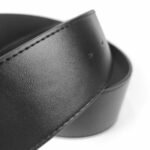 Wide Faux Leather Waist Belt with Gold Square Buckle – Statement Cinch Belt for Dresses & Coats - 图片 4