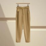 Luxury High-Waist Belted Wide-Leg Trousers for Women – Elegant Tailored Office & Casual Chic Pants with Statement Belt