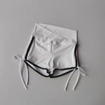Women’s High-Waist Ruched Booty-Lifting Workout Shorts – Adjustable Drawstring Scrunch Gym & Yoga Shorts - 图片 12