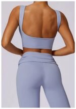 High-Waisted Flared Active Pants with Sculpting Fit – Neutral Beige - 图片 22
