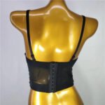 Black Sequin Corset Top for Women – Beaded Bustier Crop Top with Straps | Glam Night Out Top - 图片 4