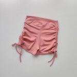Women’s High-Waist Ruched Booty-Lifting Workout Shorts – Adjustable Drawstring Scrunch Gym & Yoga Shorts - 图片 8