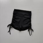 Women’s High-Waist Ruched Booty-Lifting Workout Shorts – Adjustable Drawstring Scrunch Gym & Yoga Shorts - 图片 11