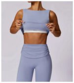 High-Waisted Flared Active Pants with Sculpting Fit – Neutral Beige - 图片 24