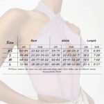 Elegant Halter Neck Mesh Corset Top for Women | Sheer Panel Wrap Neck Crop Top | Clubwear & Night Out Fashion - 图片 11