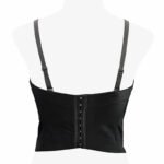 Black Sequin Corset Top for Women – Beaded Bustier Crop Top with Straps | Glam Night Out Top - 图片 2