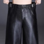 Black High Waist Faux Leather Wide Leg Pants | Chic Dressy Women’s Trousers - 图片 5