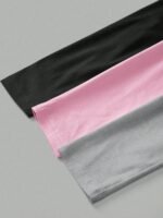 Long-Sleeve V-Neck Fitted Top – Soft Stretch Everyday Essential - 图片 3