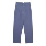 High Waist Tapered White Pants for Women – Elegant Tailored Ankle-Length Office Trousers - 图片 13