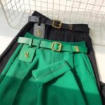 Luxury High-Waist Belted Wide-Leg Trousers for Women – Elegant Tailored Office & Casual Chic Pants with Statement Belt - 图片 3