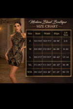 Black & Gold Baroque Halter Mini Dress – Luxury Sculpted Evening Dress - 图片 13