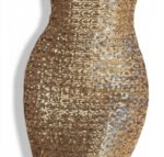 Modern Sequin Metallic Corset Dress – Women’s Sexy Sleeveless Slim-Fit Tube Top Party Sheath Dress - 图片 2