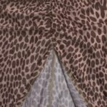 Luxury Leopard Print Cut-Out Maxi Dress – Deep V Long Sleeve Bodycon Gown - 图片 13
