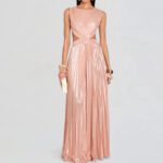 Elegant Pleated Maxi Dress – Available in Black, Peach, and Light Blue - 图片 11