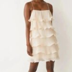 Elegant Layered Ruffle Mini Dress – Summer Polka Dot Sleeveless Look - 图片 2